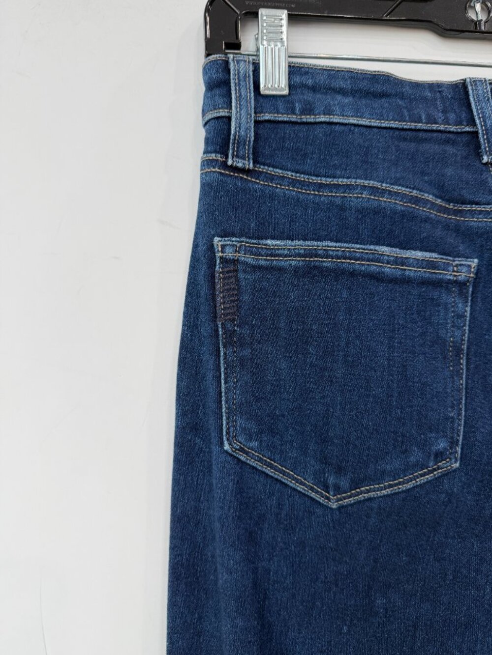 $249 NWT Paige Blue Marciella Marlow Skimmer Flare Denim Jean Pants 27/28.5" - Picture 6 of 9